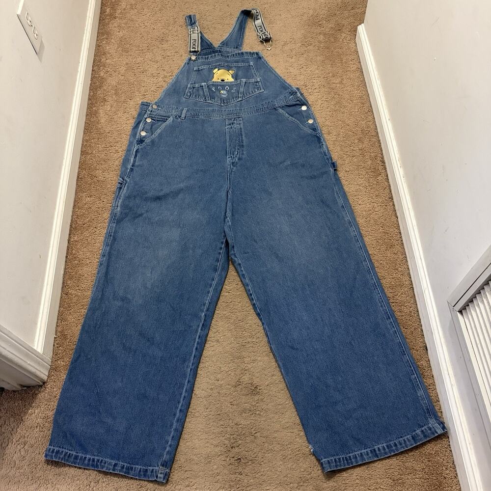 Vintage Winnie The Pooh Overalls Women’s Size 18W 90s Embroidered *READ